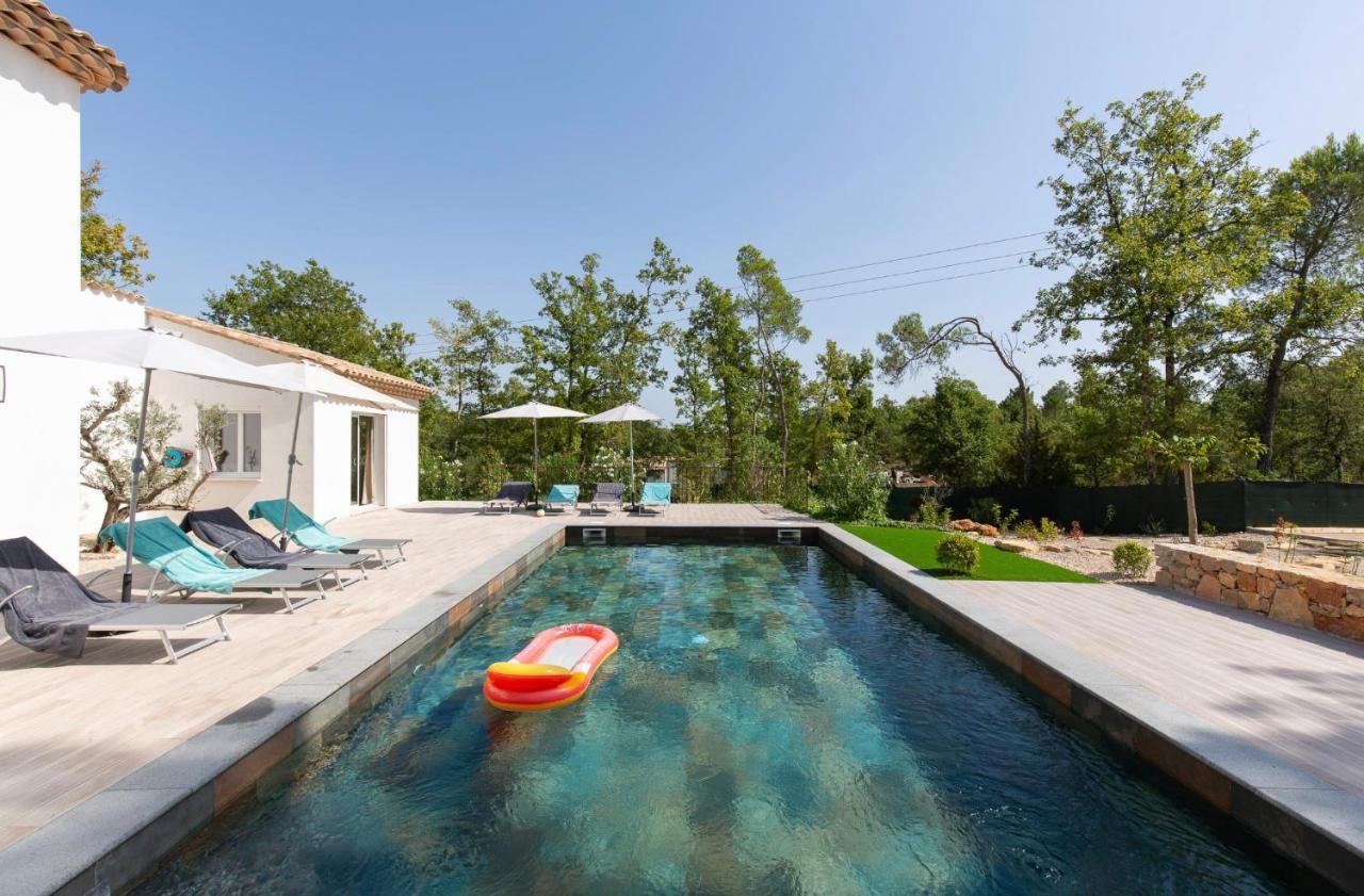 Superbe Villa Seillans La Grande Bastide Avec Piscine, Jardin, Climatisation Et Salle De Sport Bagian luar foto